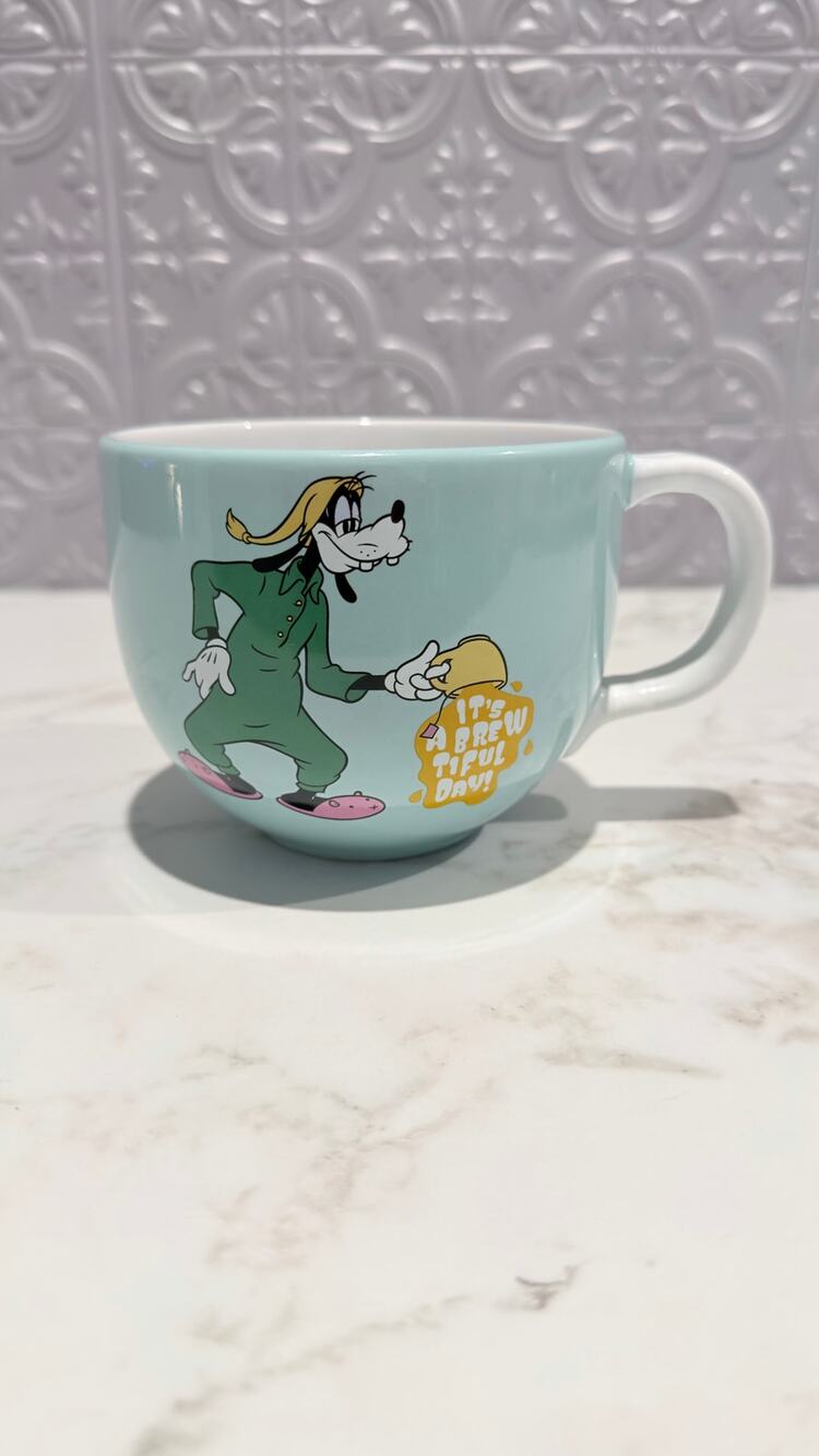 Disney Parks Goofy Its A Brew-tiful Day Morning Coffee Mug Large 19oz NEW